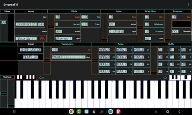 FM Synthesizer [SynprezFM II] android App screenshot 1